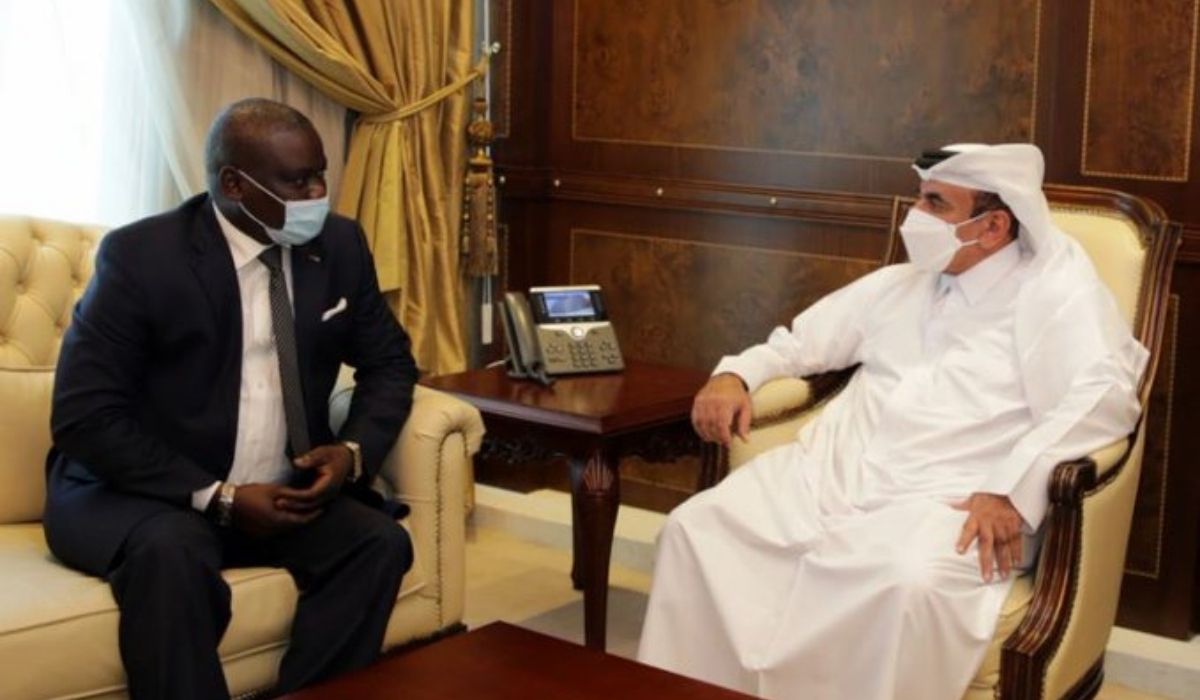 HE Minister of Transport Jassim bin Saif Al Sulaiti met with Central African Republic counterpart DJONO-AHABA Herbert Gontran